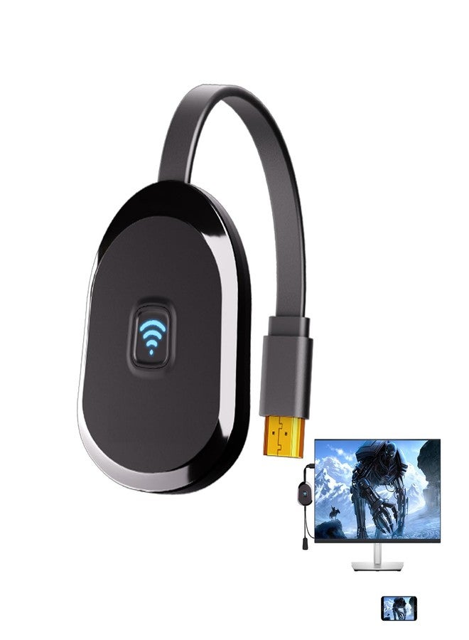 HRpart 4K Wireless HDMI Display Adapter,TV Adapter for The APP YouTube,for i-Phone, i-Pad, Android, Tablet, Laptop,Windows to HDTV/Monitor/Projector, Compatible Miracast, AirPlay, DLNA - Image 1