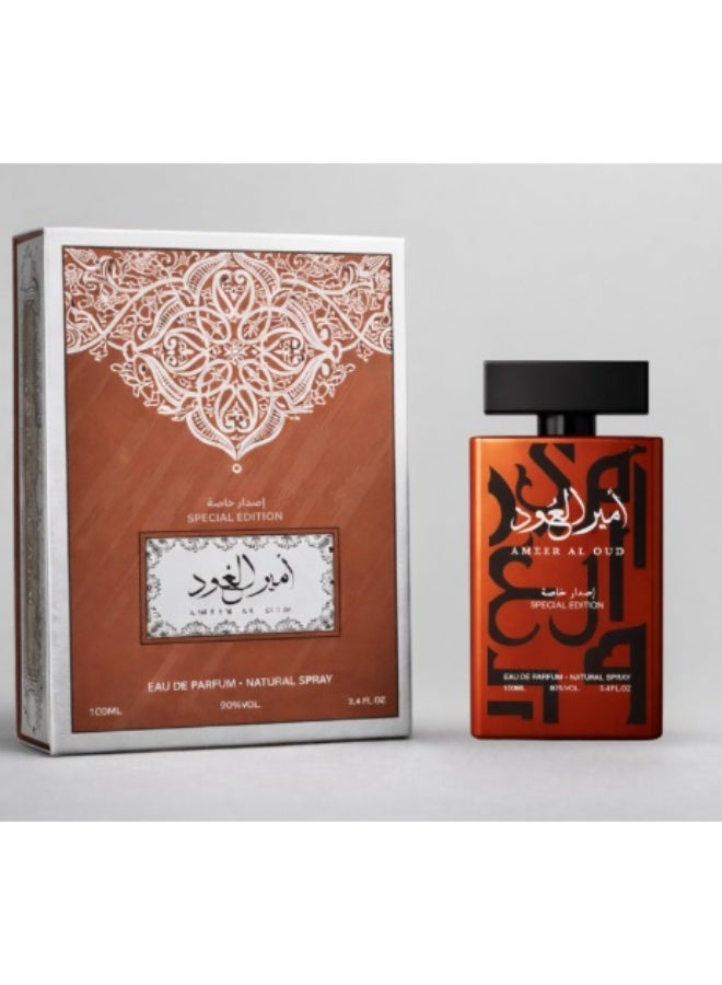 AL MAS Ameer Al Oud Special Edition Eau de Parfum, AL Mas – 100ml, Musk, for Men and Women, Elegant and luxurious scent, with spicy and refined notes. - Image 2