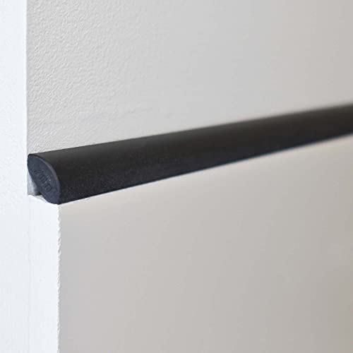 Questech Quarter Round Tile Trim, 1/2 x 12 Inch Corner Shower Tile Edge Trim, Decorative Jolly Tile Liner Cap for Kitchen Backsplash Bathroom Shower, Graphite Black Matte, 12 Pack - Image 3