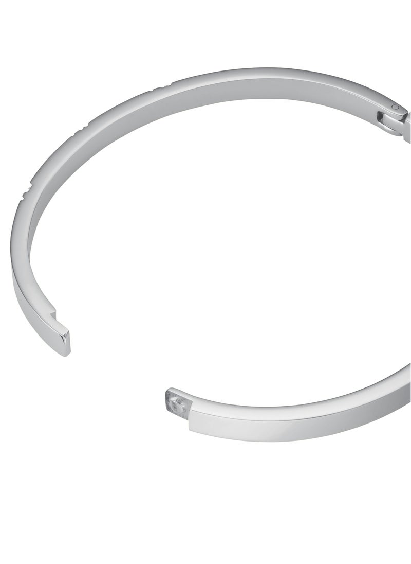 RoseField Rosefield Bangle with Lines of Crystals Silver - JBLCS-J1044  - Image 2