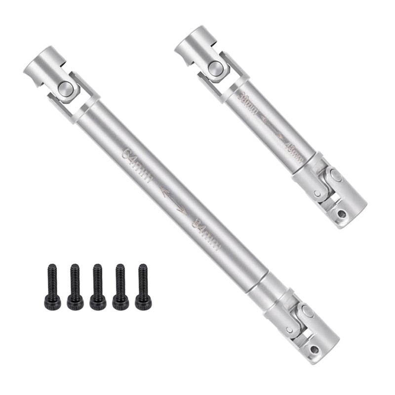 MOHERO 2Pcs SCX24 Driveshafts Stainless Steel Center Drive Shaft for Axial 124 SCX24 Gladiator AXI00005 RC Crawler Upgrade Parts - Image 2