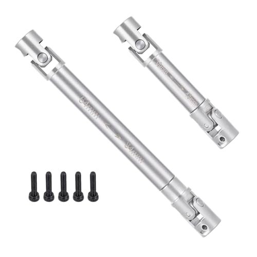 MOHERO 2Pcs SCX24 Driveshafts Stainless Steel Center Drive Shaft for Axial 124 SCX24 Gladiator AXI00005 RC Crawler Upgrade Parts - Image 1