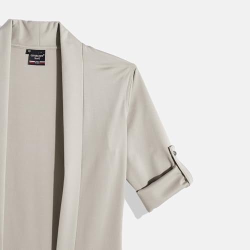 CAVIO Boys Full Sleeves Solid Shrug with T-Shirt Grey - Image 5