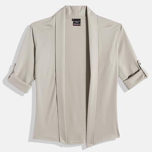 CAVIO Boys Full Sleeves Solid Shrug with T-Shirt Grey - Image 4