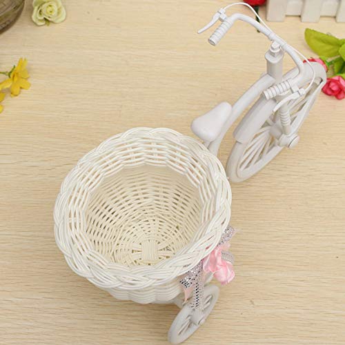 Corslet Cycle Shape Flower Vase with Peonies Bunches for Home Décor Table Bedroom Living Room Office Bathroom Decorative Gift Items for Home (25 l cm x 16 h cm) - Image 4