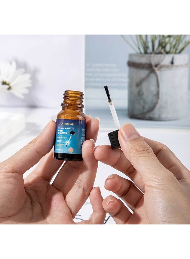 Lanthome Wart Remover, Fast Acting and Painless Skin Tag Remover Liquid, Tags and Mole Remover, Tag-Remover for Hands and Body, Plantar Wart, Common Wart, Corn, Flat Wart - Image 4