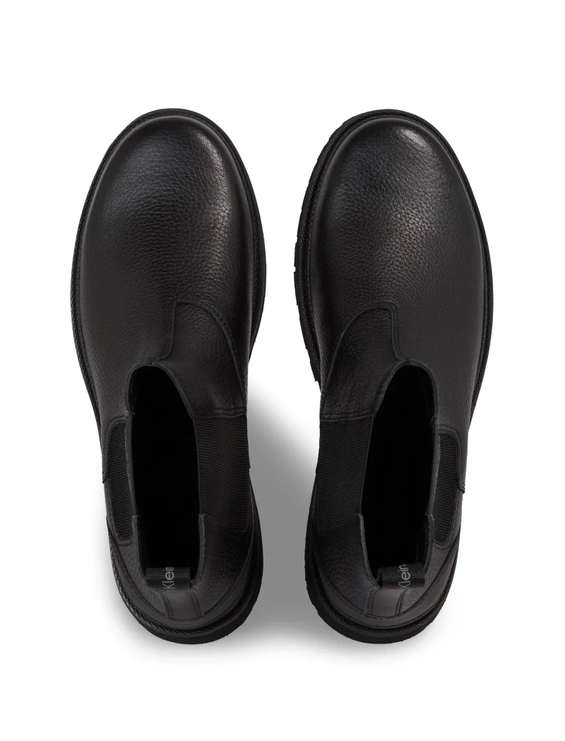 Calvin Klein Jeans Men's Chelsea Boots - Leather, Black