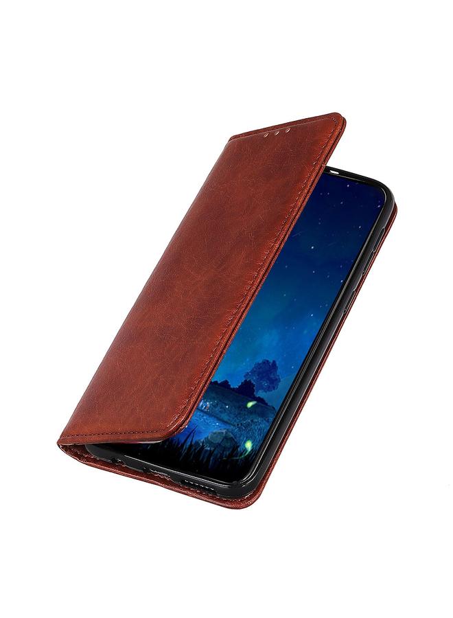 اس-توب جراب لهاتف Huawei nova 9 Pro / Honor 50 Pro جراب هاتف جلدي مغناطيسي قابل للطي أفقيًا بتصميم حصان مجنون - Image 4