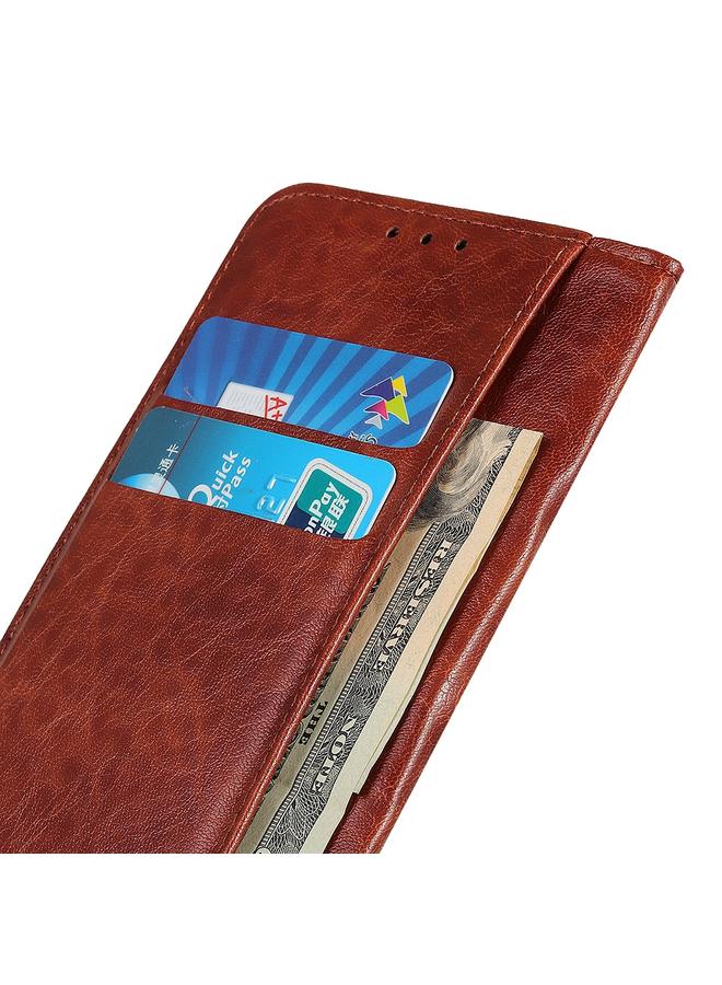 اس-توب جراب لهاتف Huawei nova 9 Pro / Honor 50 Pro جراب هاتف جلدي مغناطيسي قابل للطي أفقيًا بتصميم حصان مجنون - Image 5