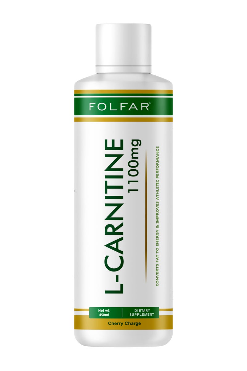 Folfar L-Carnitine Liquid Cherry Charge Flavored-450ml - Image 1