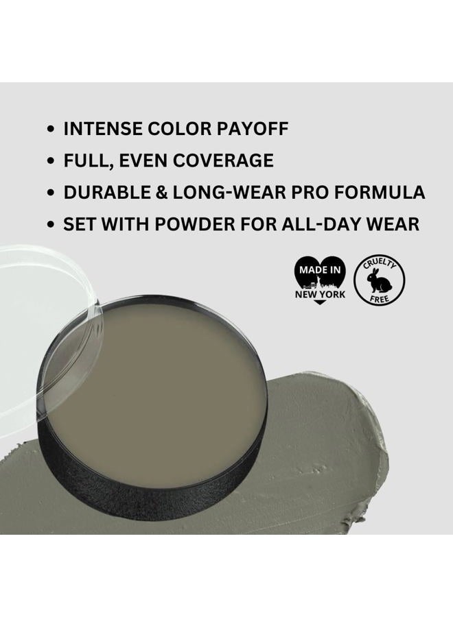 mehron Makeup Color Cups | Stage, Foundation, Face Paint, Body Paint, Halloween Makeup | Greasepaint .5 oz (14 g) (Zombie Flesh) - Image 3