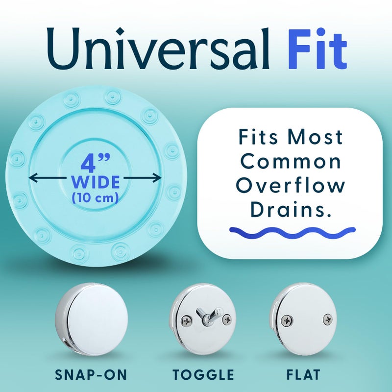 SlipX Solutions Bottomless Bath | Overflow Drain Cover for Tub | Best Gifts for Mom, Spa & Bath Accessories | Drain Block, Water Stopper Plug | Bath Essentials for Women | 4" Diameter, Bronze - Image 4