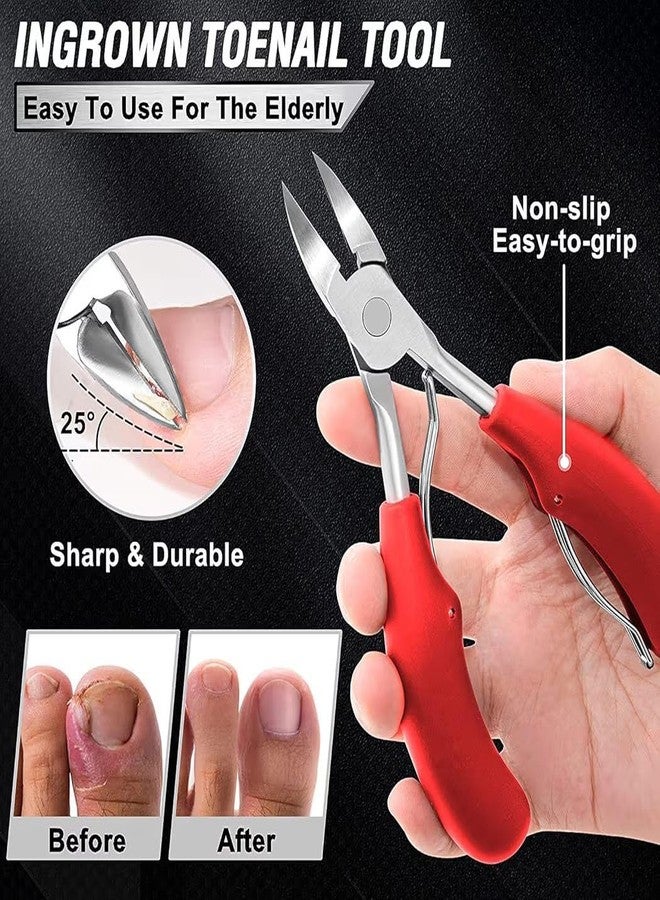 JENIBRI 1Pack, New Toenail Clipper Heavy Duty, Stainless Steel Nail Nippers for Ingrown Nails, Sharp Precision Toenail Cutter for Men Women Seniors Grooming Tool. - Image 3