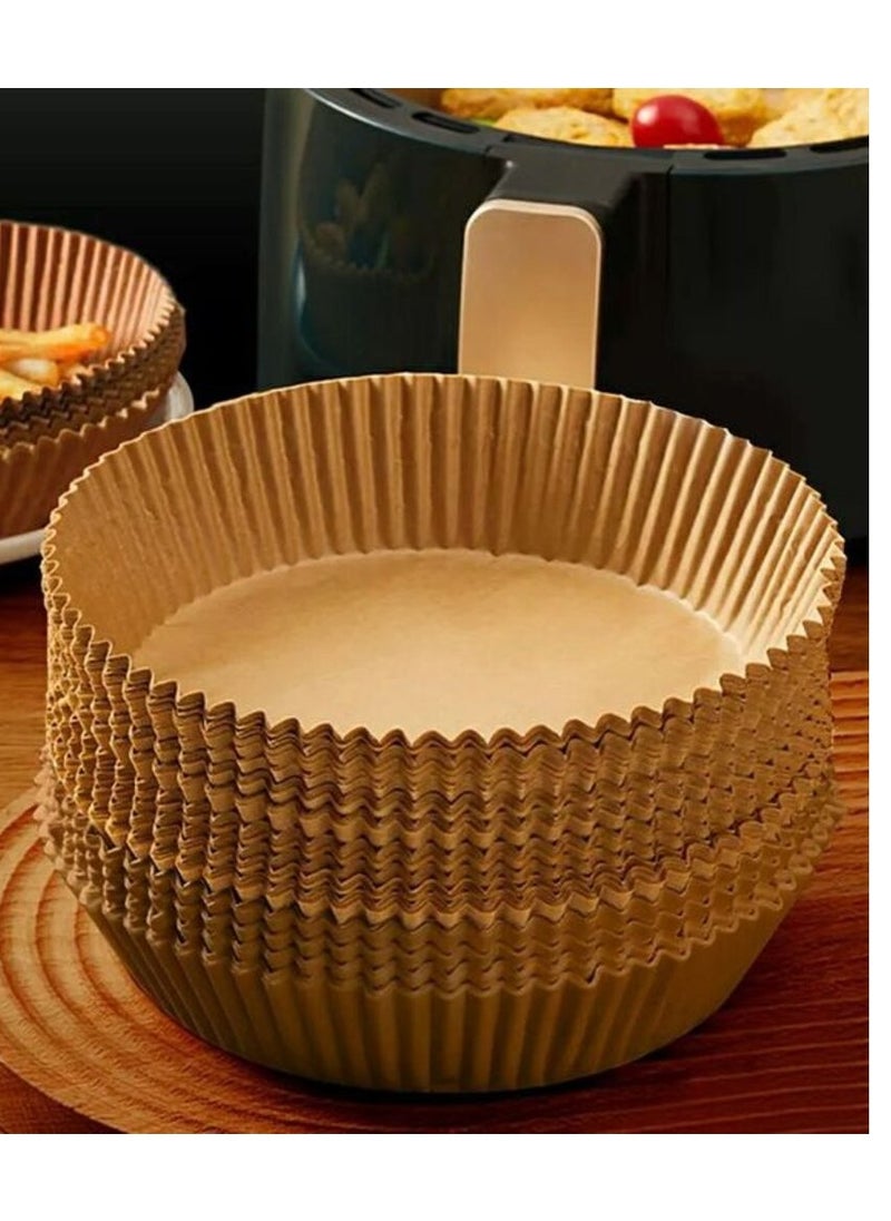 Generic Disposable paper liner  To prevent food and bread from sticking to the air fryer and microwave, 100 pieces  - Image 1