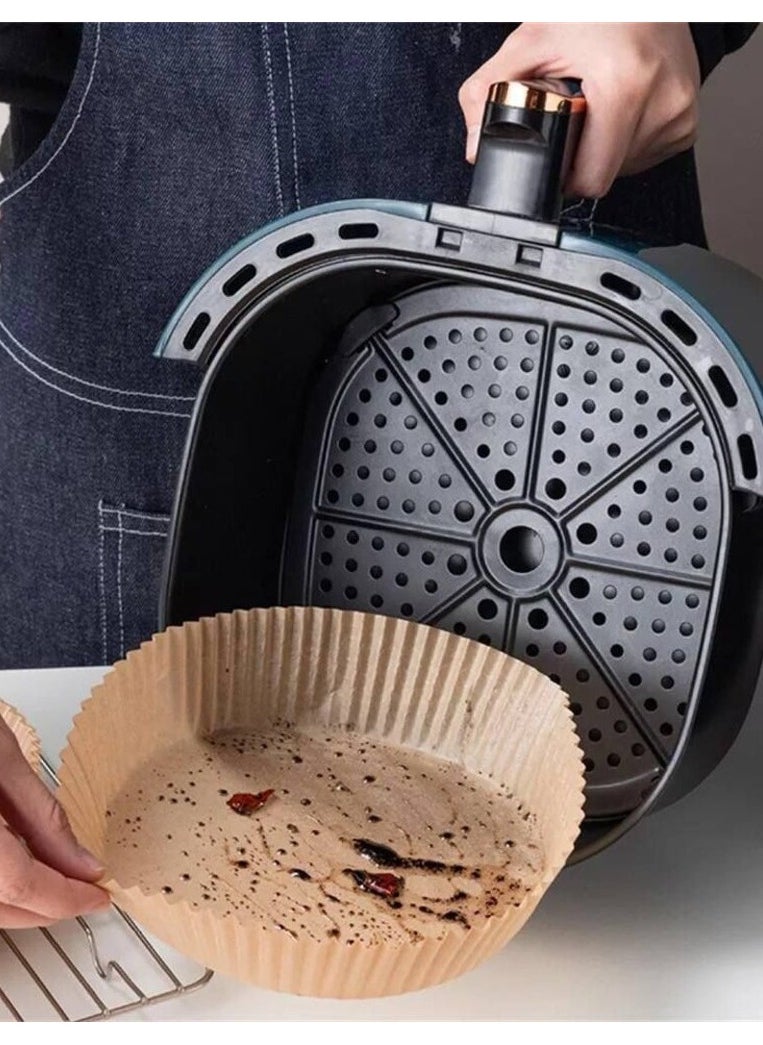 Generic Disposable paper liner  To prevent food and bread from sticking to the air fryer and microwave, 100 pieces  - Image 2