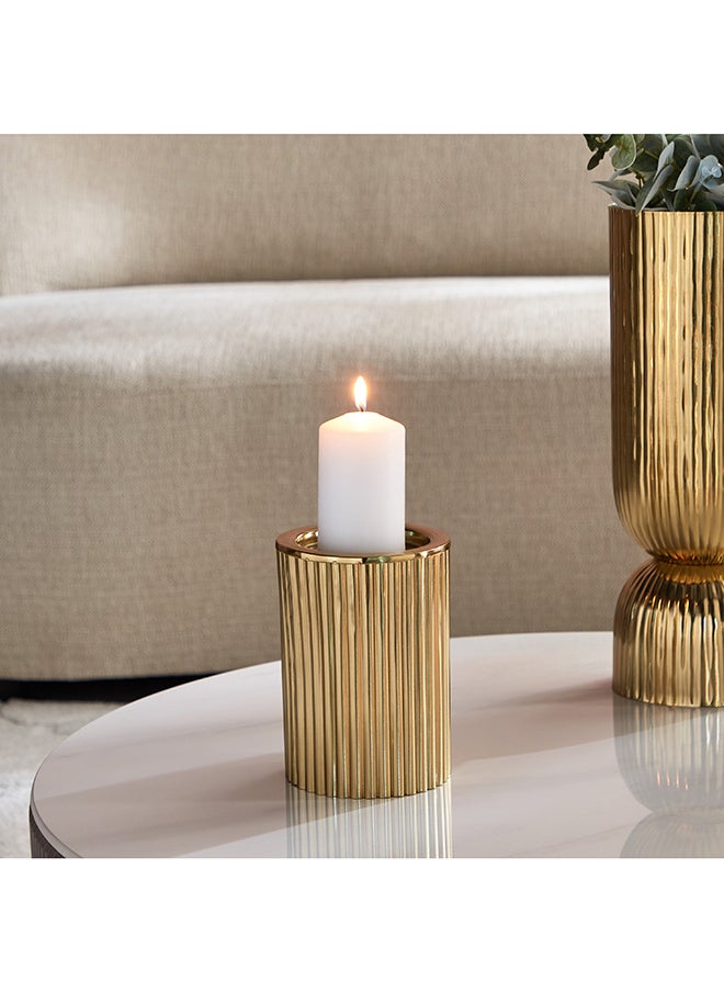 Home Box حامل شموع معدني مضلع من أريستو 12 × 26 × 12 سم  - Image 1