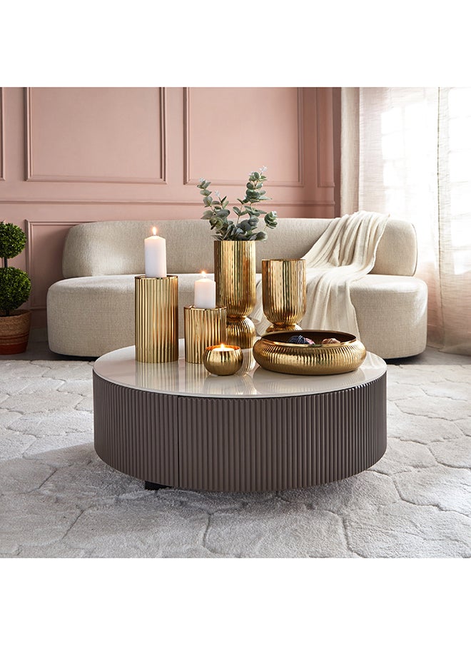 Home Box حامل شموع معدني مضلع من أريستو 12 × 26 × 12 سم  - Image 5