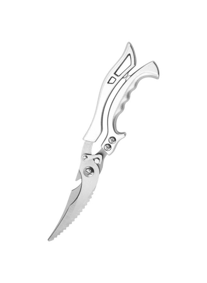 Kitchen Scissors Chicken Bone Kitchen Shears Duck Fish Cutter Stainless Steel Scissors Scale Clean Cook Scissors Knife 