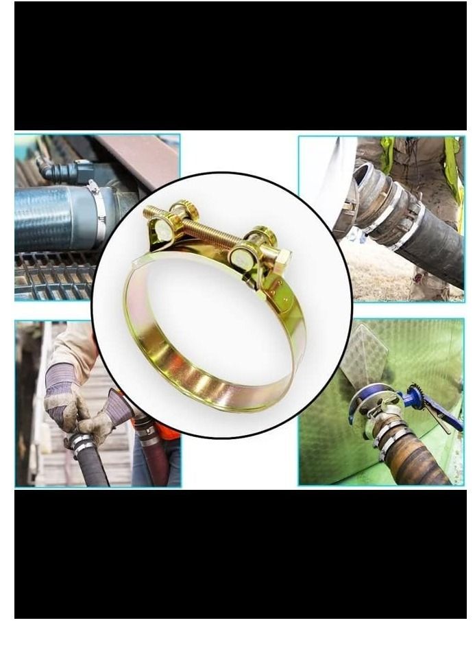 عباسلي مشبك خرطوم على شكل T-Bolt مطلي بالزنك - Image 2