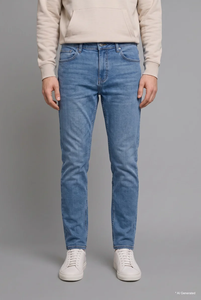 Defacto  Pedro Slim Fit Regular Waist Jeans for Men | Best Price UAE