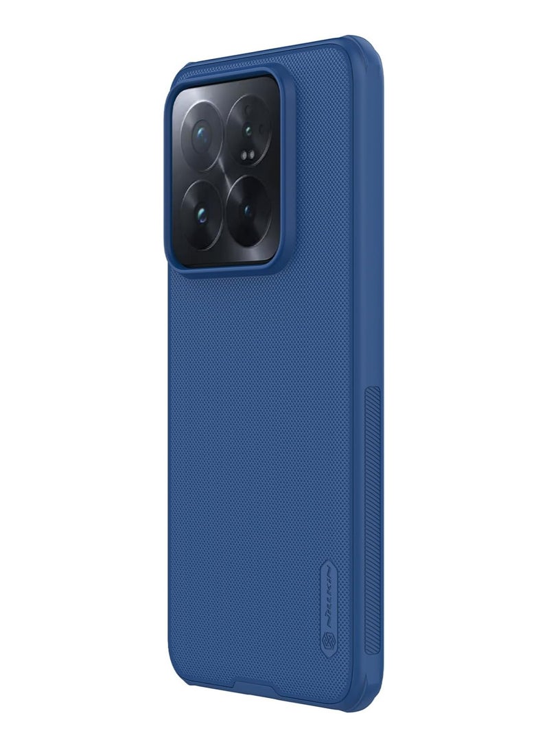 Nillkin Super Frosted Shield Pro Series Cover Case Designed For Xiaomi Mi 14 Pro - Blue - Image 5