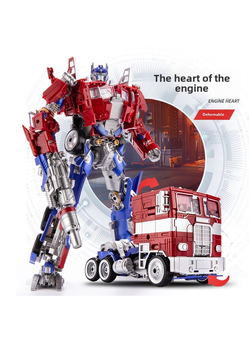 Optimus Prime Transformers Alloy Model Toy for Boys Engine Heart 30cm "HMK09C] 