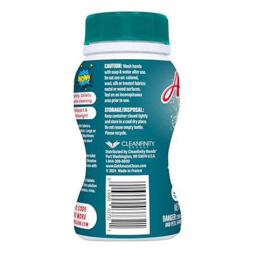AMAZE Ultra Concentrated Bleach Tablets [32 tablets] - Meadow Scent - for Laundry, Toilet, and Multipurpose Home Cleaning. No Splash Liquid Bleach Alternative - Image 4
