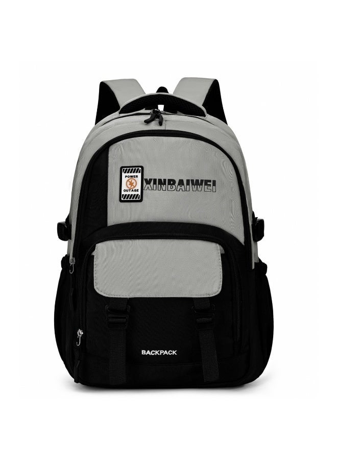 College students' campus, high school students' backpack craze, junior high school and senior high school casual backpacks, business backpacks for middle and primary school students, large-capacity backpack - Image 1