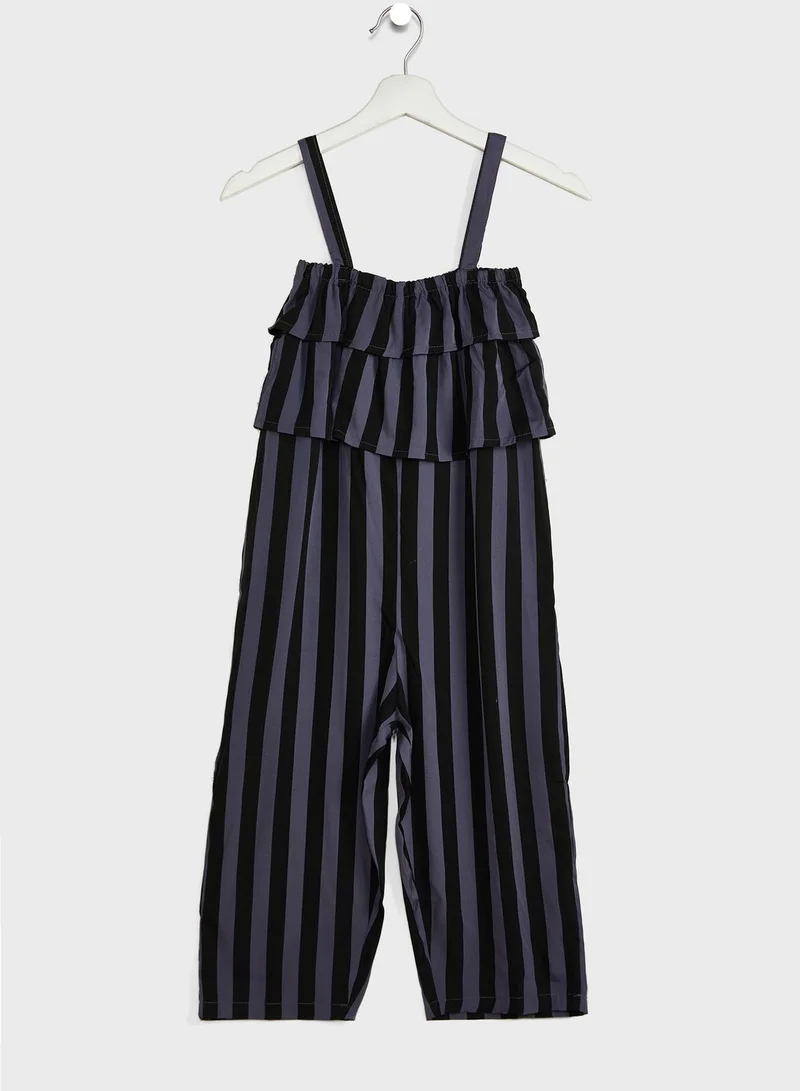 Pinata Girls Striped Jumpsuit