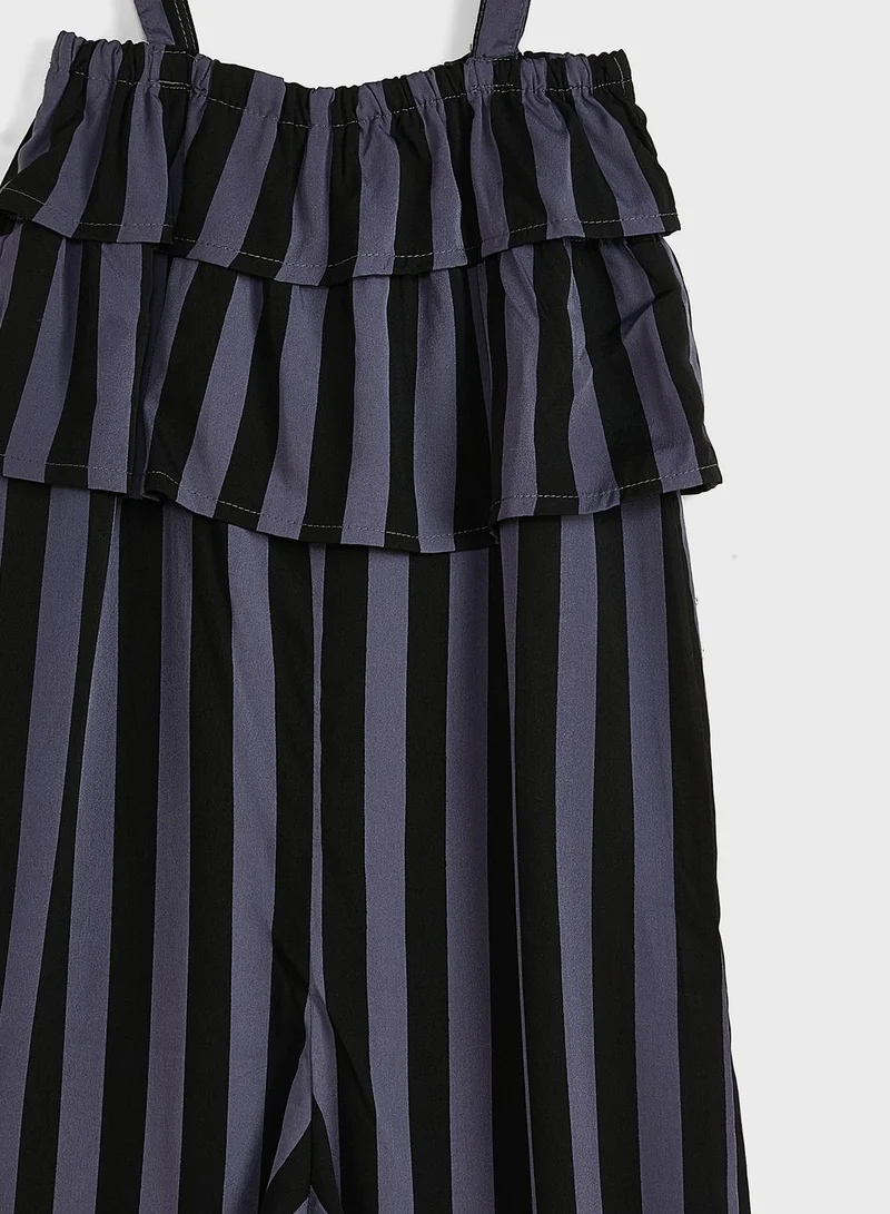 Pinata Girls Striped Jumpsuit