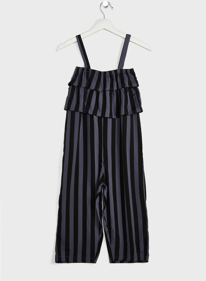 Pinata Girls Striped Jumpsuit