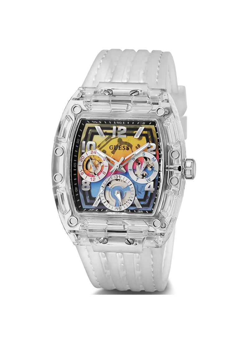 GUESS ساعة GUESS للرجال متعددة الوظائف شفافة - GW0499G3 - Image 2