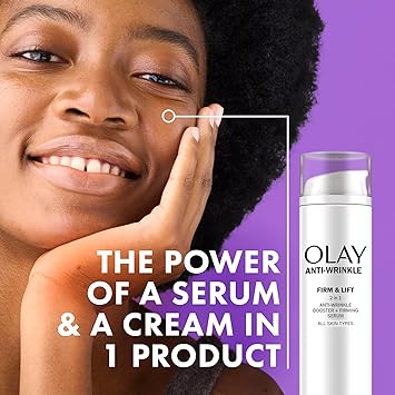 Procter & Gamble Olay AntiWrinkle Firm And Lift 2In1 Booster And Firming Serum 50ML - Image 2