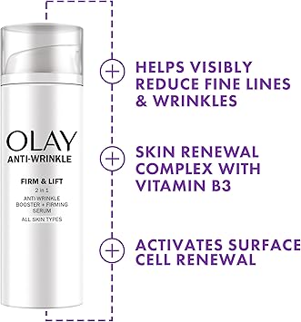 Procter & Gamble Olay AntiWrinkle Firm And Lift 2In1 Booster And Firming Serum 50ML - Image 4