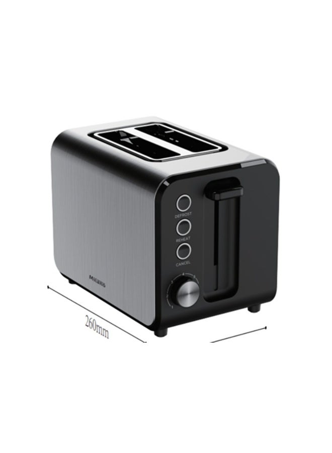 DANUBE HOME Milano Toaster Ml - 2L20W 800-950W Silver - Image 2