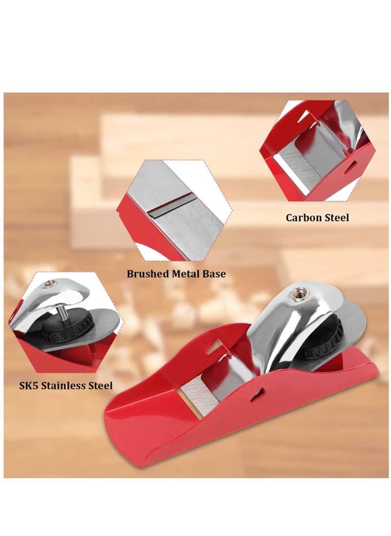 SYOSI Mini Hand Planer, Smoothing Plane, Adjustable Small Trimming Planer Manual Wood Planer Wood Plane Tool for Wood Carving Processing, and Carpenter DIY Model Making - Image 5