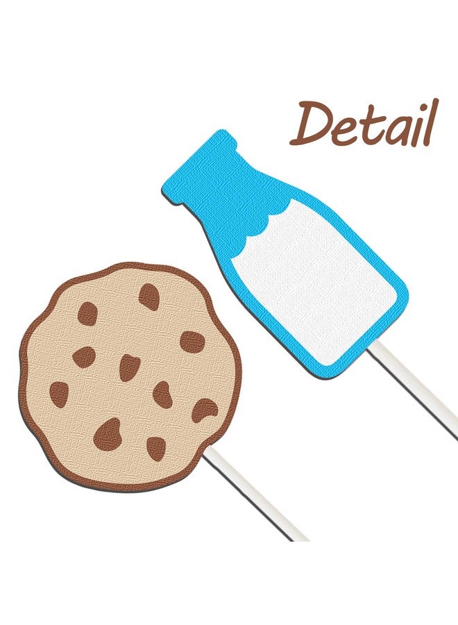 umoni One Cookie Cupcake Toppers 48PCS Milk and Cookies First Birthday Decorations Sweet Cookies Milk Party Cupcake Picks Cookies One Cake Decorations for 1st Birthday Baby Shower Supplies - Image 5