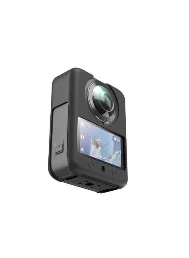 طقم حماية لكاميرا DJI Osmo 360، حافظة من السيليكون، واقي عدسة، غطاء عدسة سيليكون، حبل مكون من قطعتين واقي شاشة DJI Osmo 360 Action Camer Accessories Kit - Image 5
