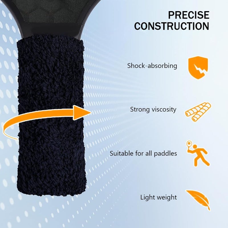 Proberos ® 5 عبوات مجموعة قبضة منشفة مضرب كرة الريشة، قبضة منشفة قطنية مضادة للانزلاق لمضرب كرة الريشة، شريط قبضة منشفة لمضرب كرة الريشة وقضيب الصيد - Image 5