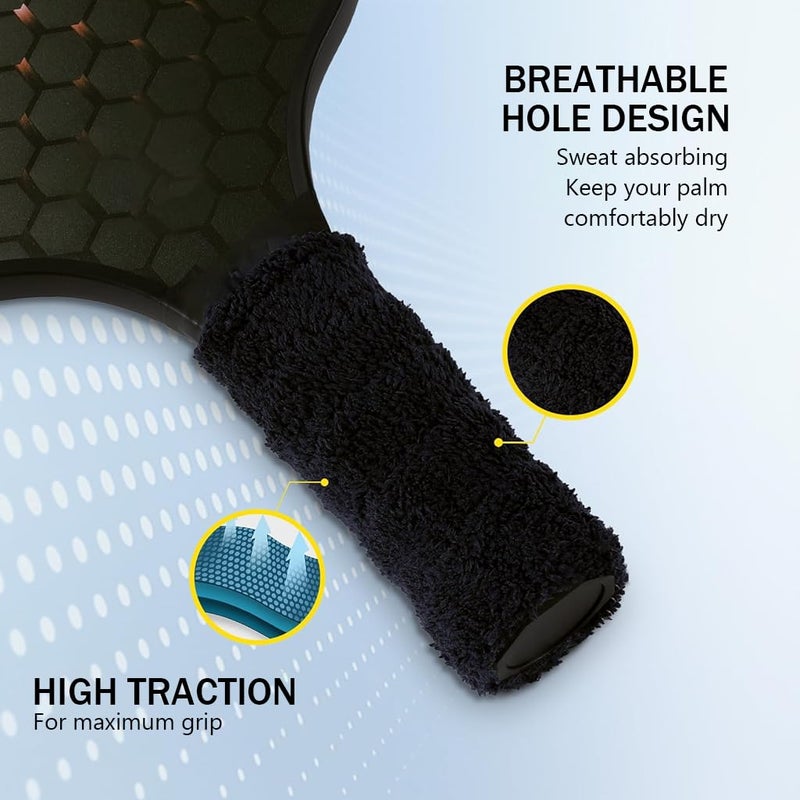 Proberos ® 5 عبوات مجموعة قبضة منشفة مضرب كرة الريشة، قبضة منشفة قطنية مضادة للانزلاق لمضرب كرة الريشة، شريط قبضة منشفة لمضرب كرة الريشة وقضيب الصيد - Image 4