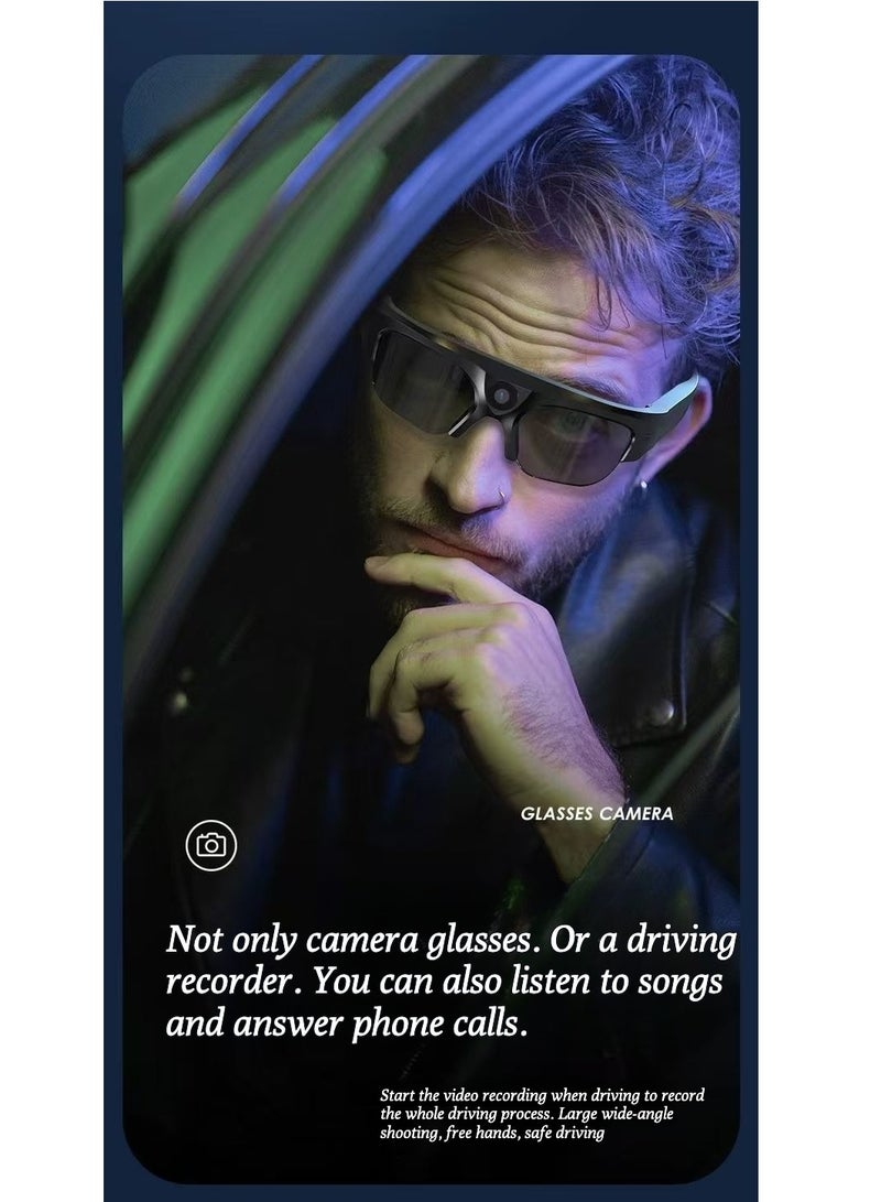 Smart Bluetooth music head-mounted camera glasses, high-tech high-definition recording and video glasses, ai glasses  - Image 5