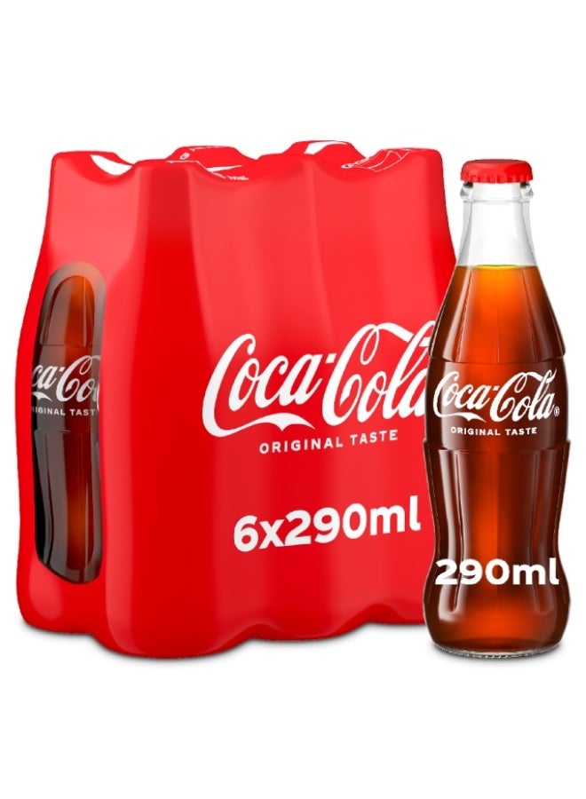 Coca-Cola Carbonated Soft Drink Classic - 290ml x 6