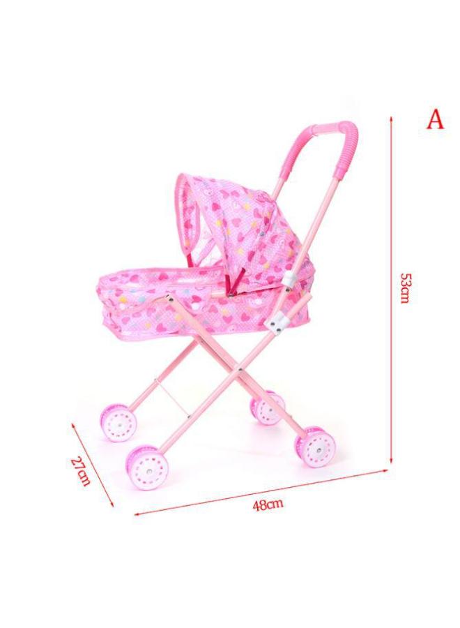 Children's Toy Doll Simulation Baby Trolley Dining Chair Rocking Chair Swing Sleeping Bed Toy-Specifications:Bed - Image 2