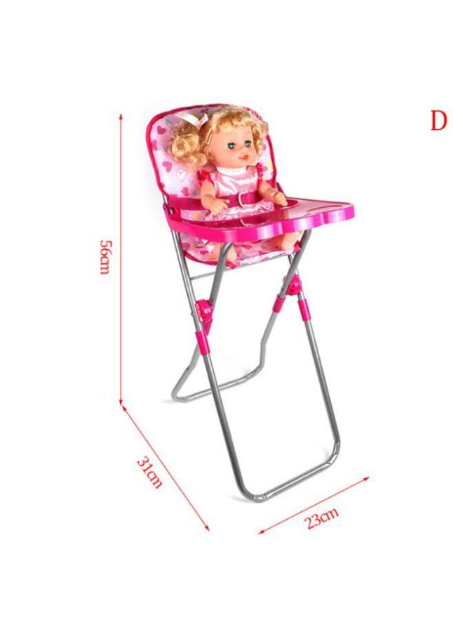 Children's Toy Doll Simulation Baby Trolley Dining Chair Rocking Chair Swing Sleeping Bed Toy-Specifications:Bed - Image 5