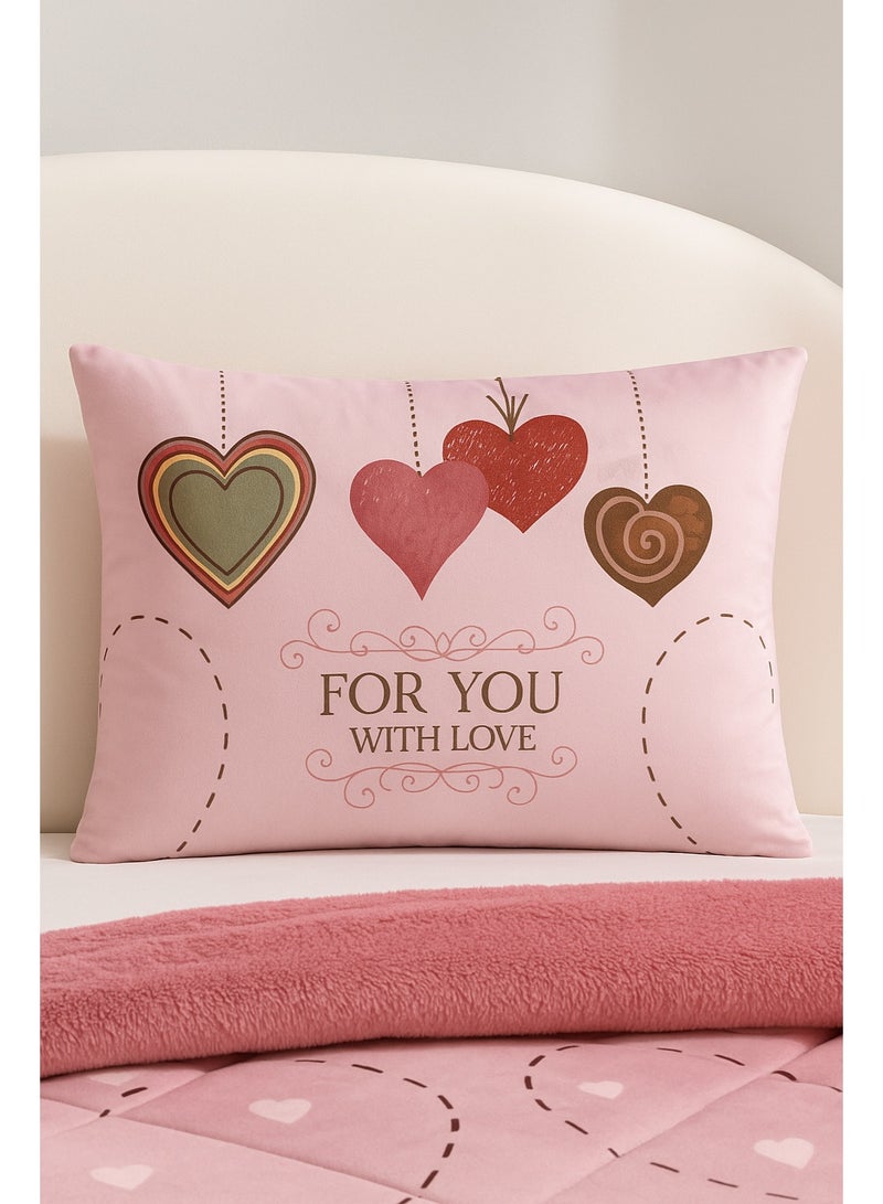 Moon 3-Piece Reversible Kids’ Winter Bedding Set – Velvet and Fur Quilted Comforter with Soft Filling, Warm and Luxurious Design, Suitable for 120×200 cm Bed - Image 2