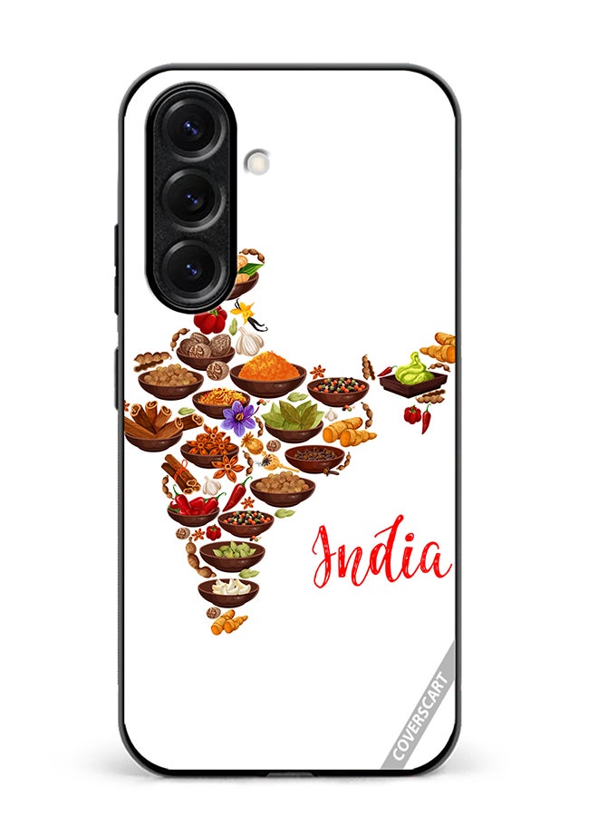 VR CREATIVE Protective Case Cover For Samsung Galaxy S25 Cuisine Indienne Design Multicolour
