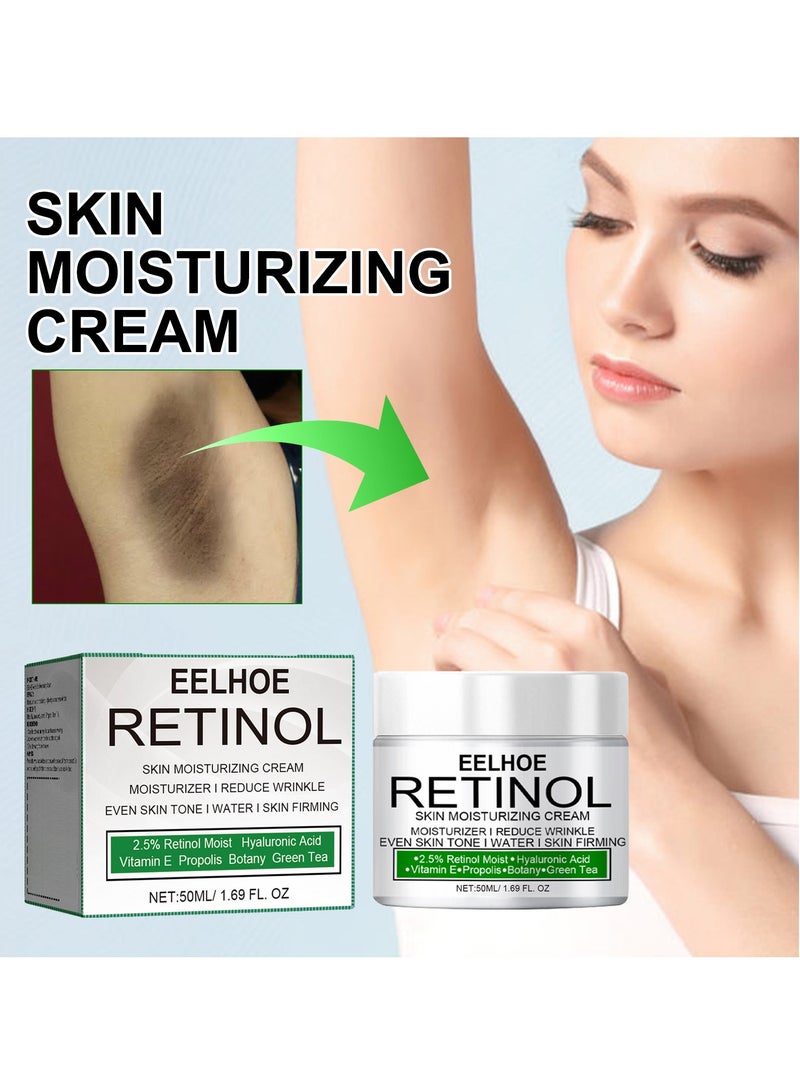 إيلهو كريم ترطيب البشرة بالريتينول لمكافحة الشيخوخة وتقليل التجاعيد وتبييض البشرة وترطيبها وشد البشرة. - Image 2