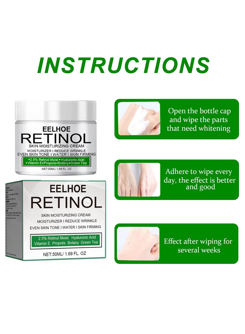 إيلهو كريم ترطيب البشرة بالريتينول لمكافحة الشيخوخة وتقليل التجاعيد وتبييض البشرة وترطيبها وشد البشرة. - Image 5
