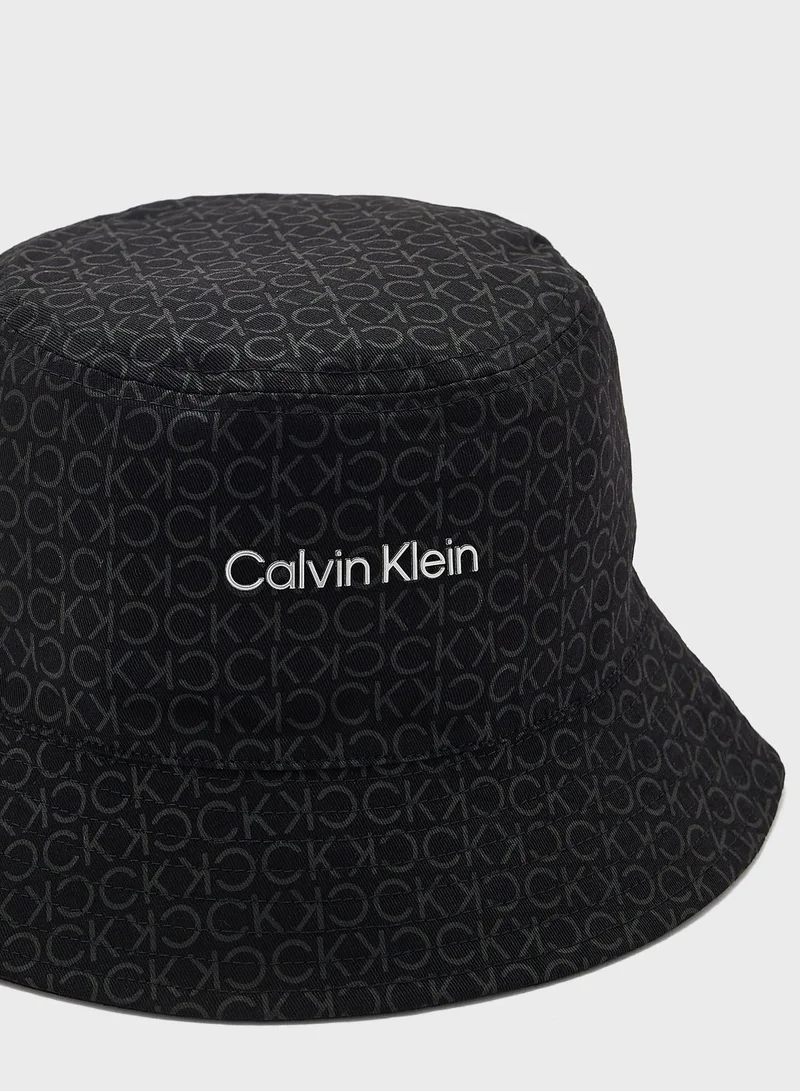 CALVIN KLEIN Monogram Detailed Bucket Hat
