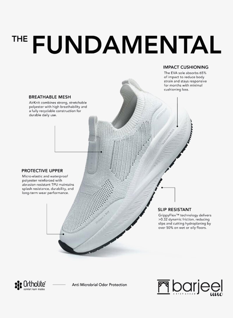 بارجيل أونو حذاء رجالي كاجوال سهل الارتداء بارجيل أونو رمادي فاتح - Image 5